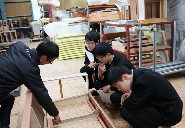 ソファを作ろう。中学生の職場体験　Vol.2 名古屋市立御田中学校