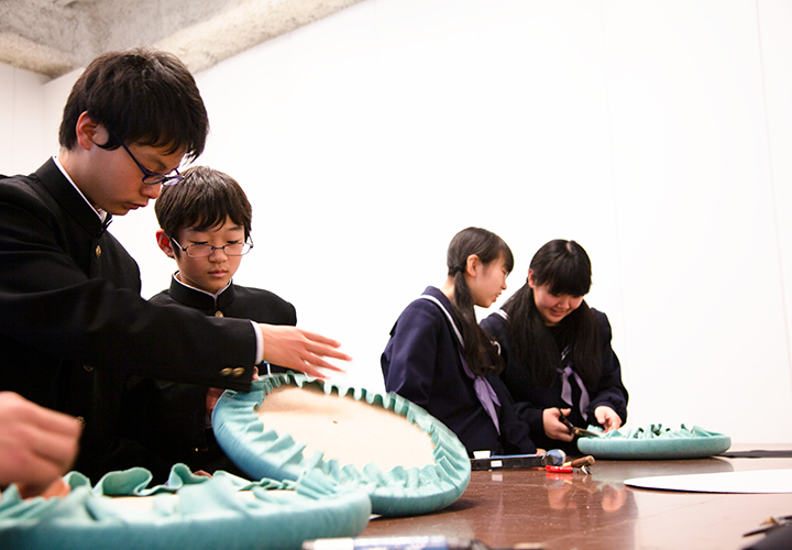 ソファを作ろう。中学生の職場体験　vol004 名古屋市立滝ノ水中学校
