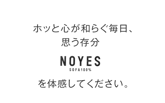 思う存分、NOYESを体感してください