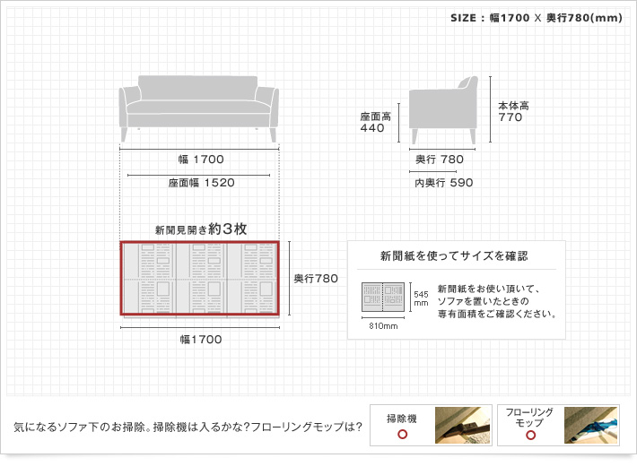 マンションライフにお薦めソファ「New MK603 Sofa 3人掛けソファ